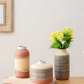 Ceramic living decor vase and pot