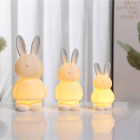 Ceramic spring easter rabbits