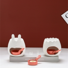 CERAMIC TEA LIGHT WHITE COLOR
