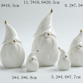Santa ceramic decorations