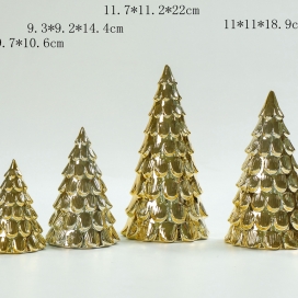 CERAMIC TREE GOLD COLOR