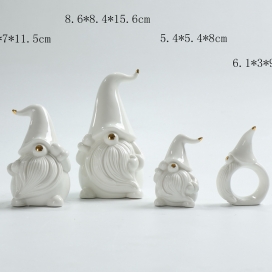 Santa ceramic decorations