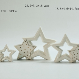 CERAMIC STAR DECORATION