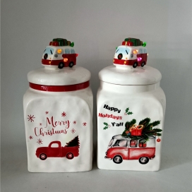 CERAMIC CHRISTMAS COKKIE JAR