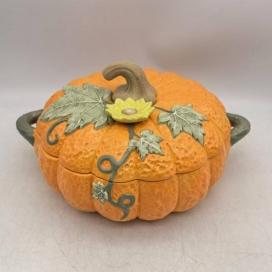 ORANGE CERAMIC PUMPKIN