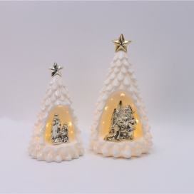 CERAMIC CHRISTIAN DECOR WITH LED LIGHT