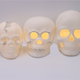 CERAMIC HALLOWEEN DECOR WITH LED LIGHT
