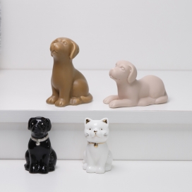 CERAMIC DECORATION--DOG,CAT