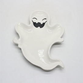 CERAMIC HALLOWEEN DECORATION PLATE