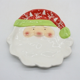 CERAMIC CHRISTMAS DECORATION PLATE