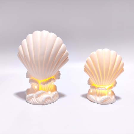 Ceramic sea decor with LED light