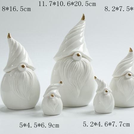 Santa ceramic decorations