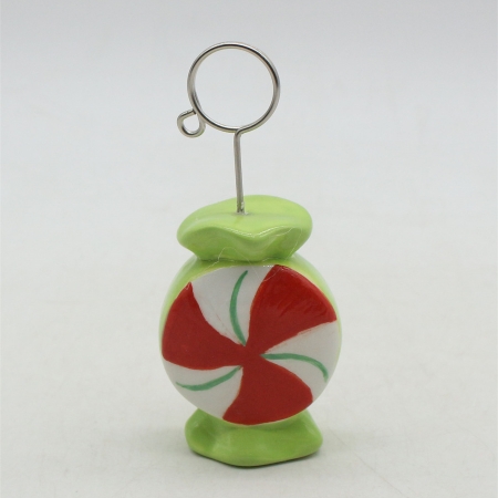 CERAMIC CHRISTMAS DECORATION NAME CARD HOLDER