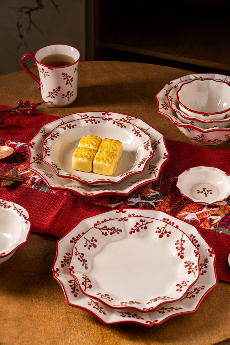 CERAMIC KITCHEN WARE SET--FLOWER