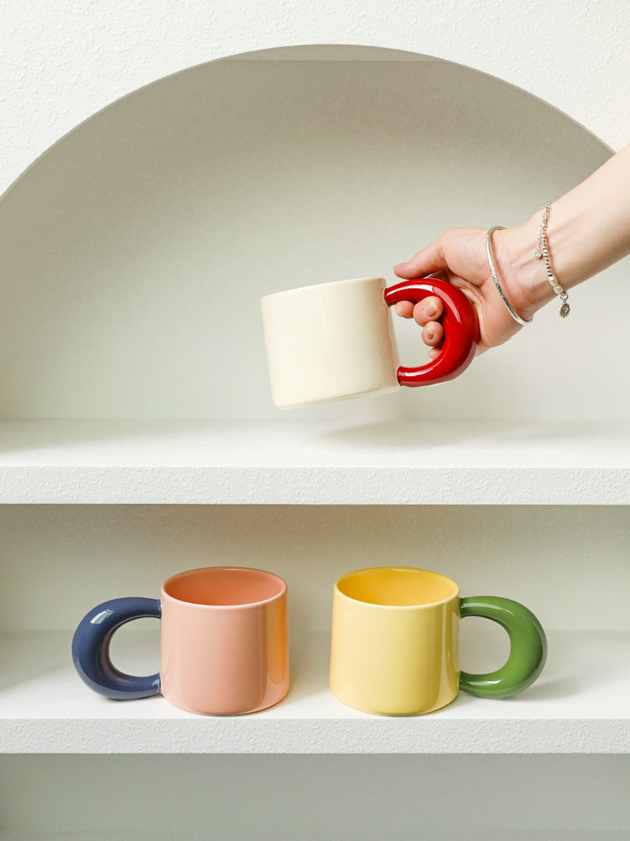 CERAMIC CUP--MULTICOLOR