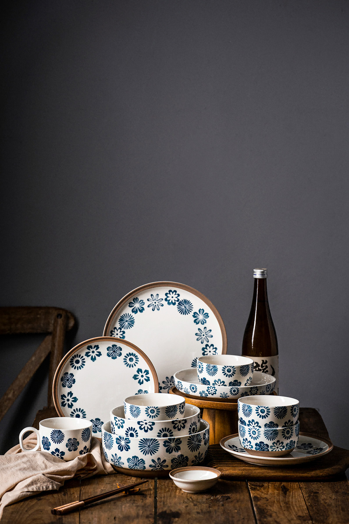 CERAMIC KITCHEN WARE SET---FLOWER